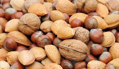 Background of nuts
