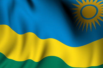 Rendered Rwandan Flag