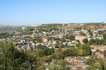 Obraz premium Panoramic view of Saratov city.