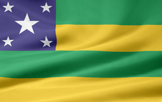 Flagge von Sergipe - Brasilien