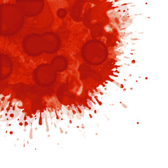 tache rouge fond blanc