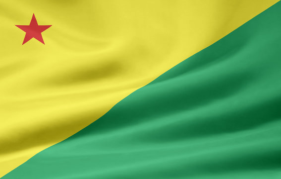 Flagge von Acre - Brasilien