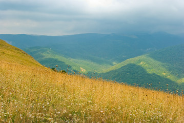Obraz premium Summer mountain landscape in Crimea, Ukraine