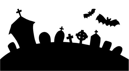 Cemetery silhouette