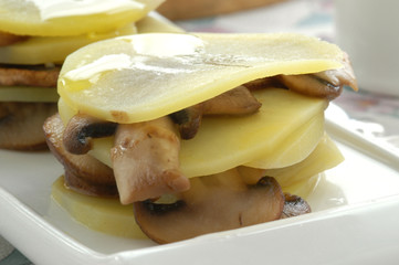 Tortino di patate e porcini - Contorni Trentino Alto Adige