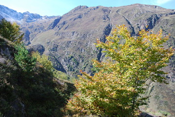 Automne en montant au refuge de Pinet