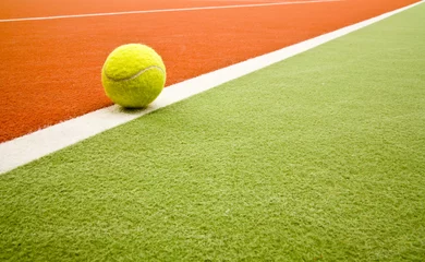 Deurstickers Tennis court © erikdegraaf