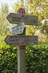 panneaux de randonnée