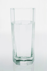 Glass of Water in Blue Tone