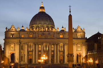 Fototapeta na wymiar Włochy Rzym Watykan St Peters Basilica