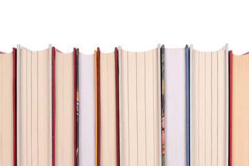 Some books with white empty space above