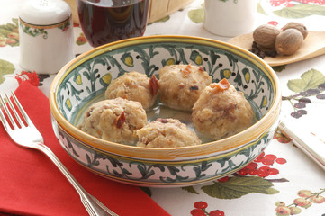 Knodel con lo speck - Primi Trentino Alto Adige