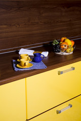 modern kitchen interior in the new home