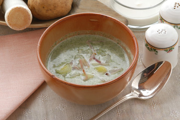 Vellutata di patate e lattuga - Primi Trentino Alto Adige