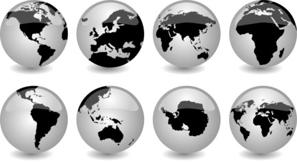 glossy globes