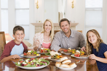 Family Enjoying meal,mealtime Together