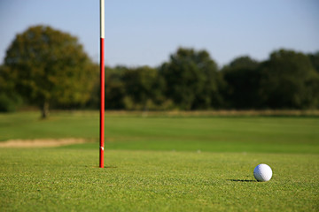 Obraz premium balle sur le green