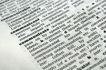 Fototapeta premium dictionary-communicate