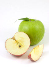 Red and green apples