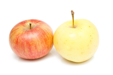 frech red apple isolated on white