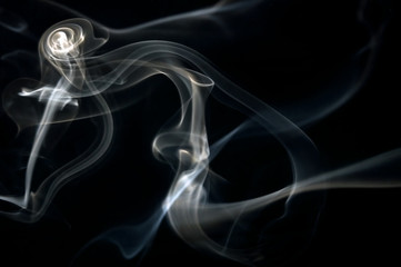 Photography of abstract shapes of smoke