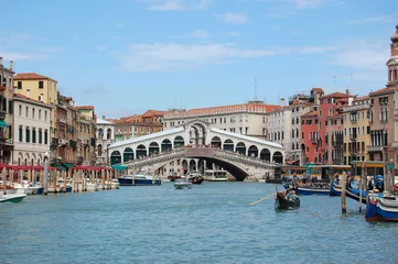 Papier Peint photo Pont du Rialto Pont du Rialto. Grandee le canal à Venise. Italie