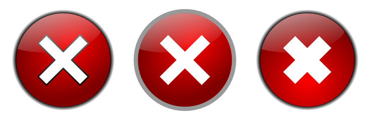 Obraz premium incorrect icon - vector