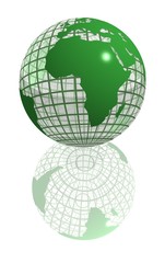 green africa globe