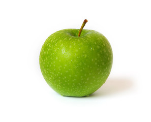 Green apple isolated on a white background