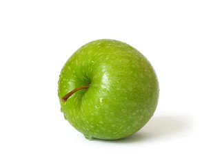 Green apple isolated on a white background