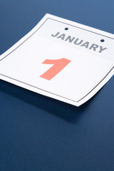 New Year, calendar date January 1 for background