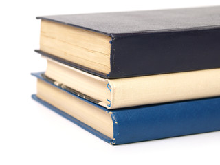 Stack of Books on white background