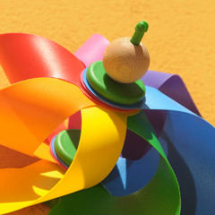 Colored windmill toy