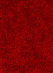 A red background with heavy texture.