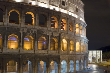 Fototapeta premium Italy Older amphitheater - Coliseum in Rome