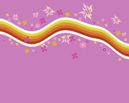 An Abstract Floral/retro Background Design