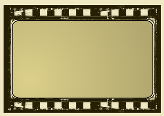 Fototapeta premium Grunge film frame with space for your text or image