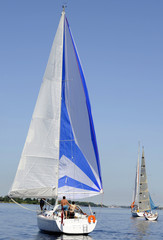 Sailing yachts is catching the wind