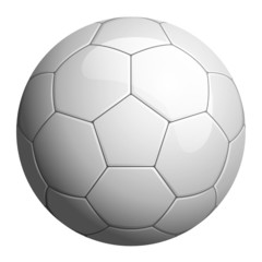 Pallone da calcio bianco