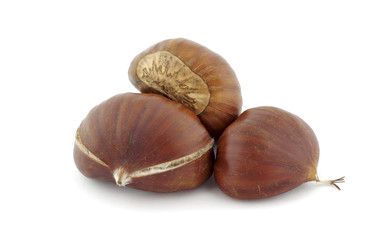 Trio de castañas otoñales