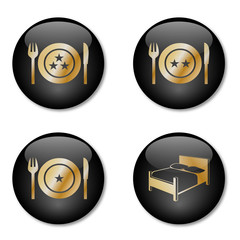 Restaurant & Accommodation buttons