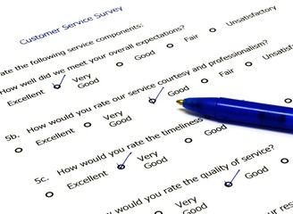 Customer service survey