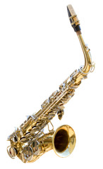 Saxophone isolated on a white background