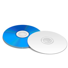 White Blu-ray/DVD Stack