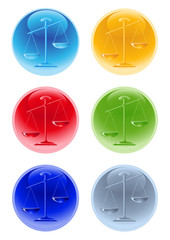 Balance icons, vector illustration