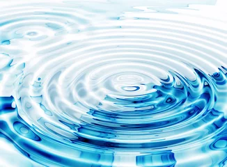 Foto auf Acrylglas Wasser Illustration von kristallklaren Wasserwellen