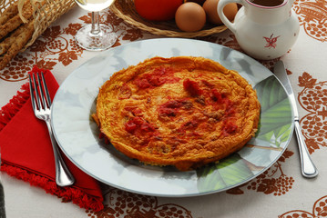 Frittata di pomodori - Antipasti Lombardia