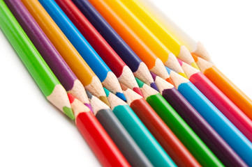 Color pencils closeup