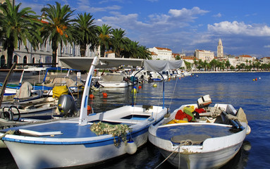 View of Split port and city - Croatia