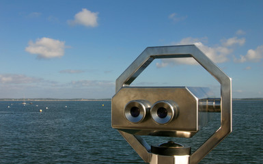 longue-vue sur le front de mer